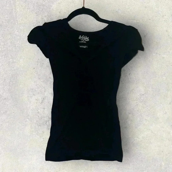 Plain black short sleeve shirt free people NWOT - Picture 1 of 2
